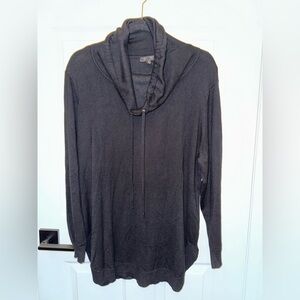 Elegant Black Cowl Neck Sweater